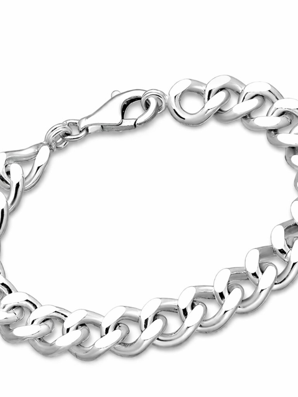 925 Sterling Silver “Urban Luxe” Heavy Link Bracelet Chunky Bold Chain